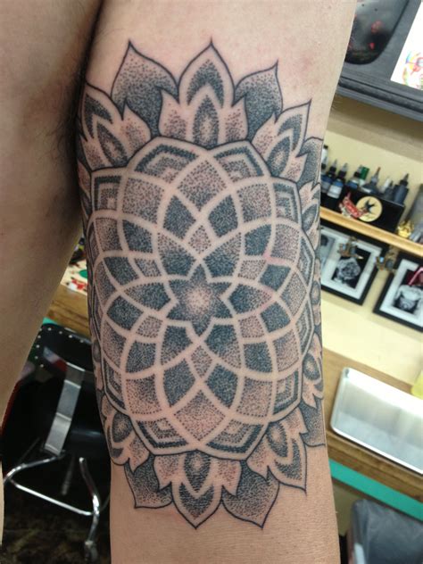 mandala dotted tattoo